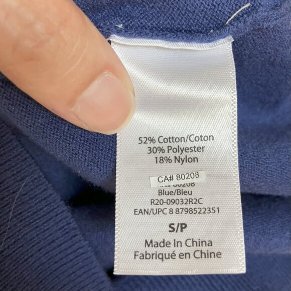 SOFIA JEANS/ Blue/ Cold shoulders/ Knit long sleeve sweater/ Size US S - Picture 5 of 6